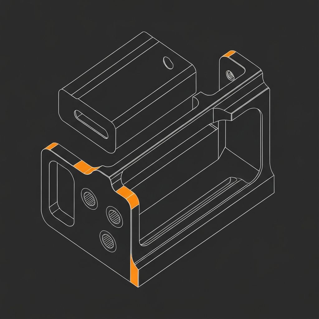 Precision machined part with laser marking