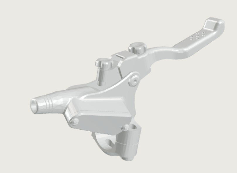 Hydraulic brake technical rendering