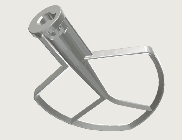 Mixer Attachment technical rendering