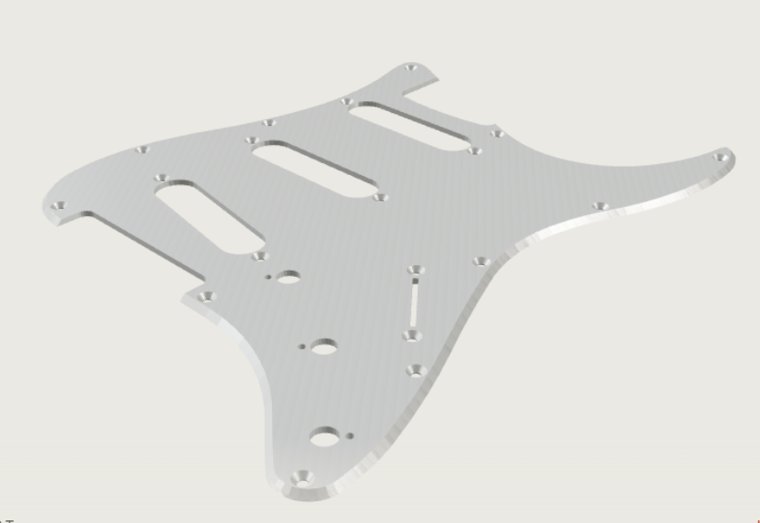 Pickguard technical rendering